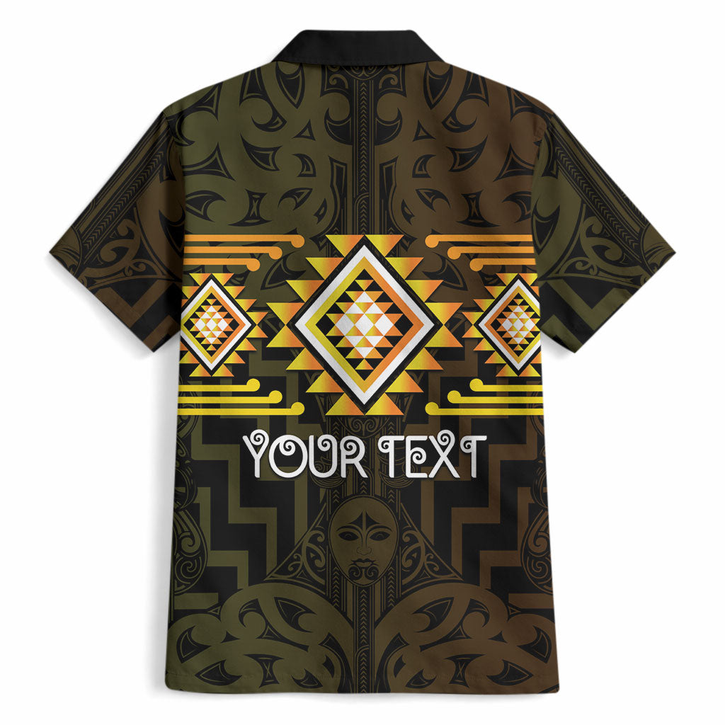 Aotearoa Atua Mahuika Personalised Hawaiian Shirt Maori Goddess Of Fire Taniko Motifs