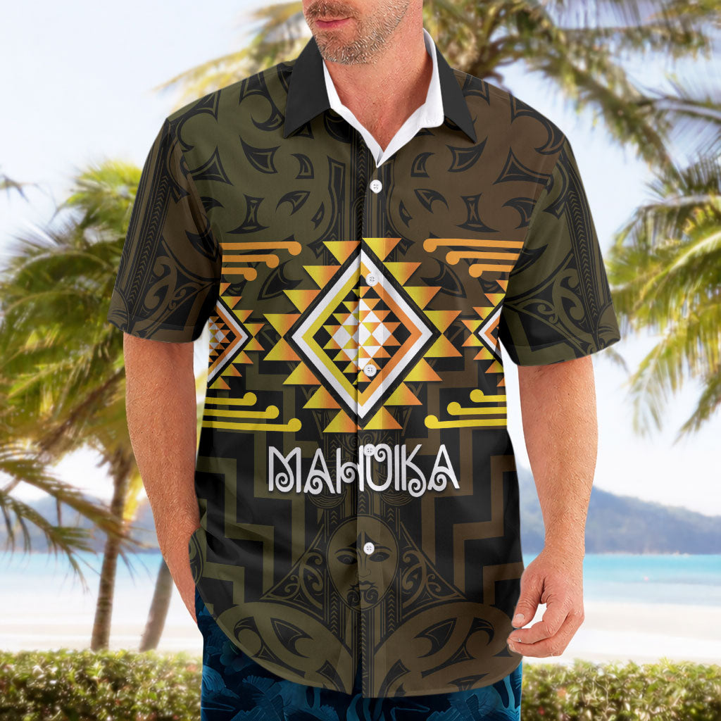 Aotearoa Atua Mahuika Personalised Hawaiian Shirt Maori Goddess Of Fire Taniko Motifs