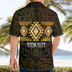 Aotearoa Atua Mahuika Personalised Hawaiian Shirt Maori Goddess Of Fire Taniko Motifs