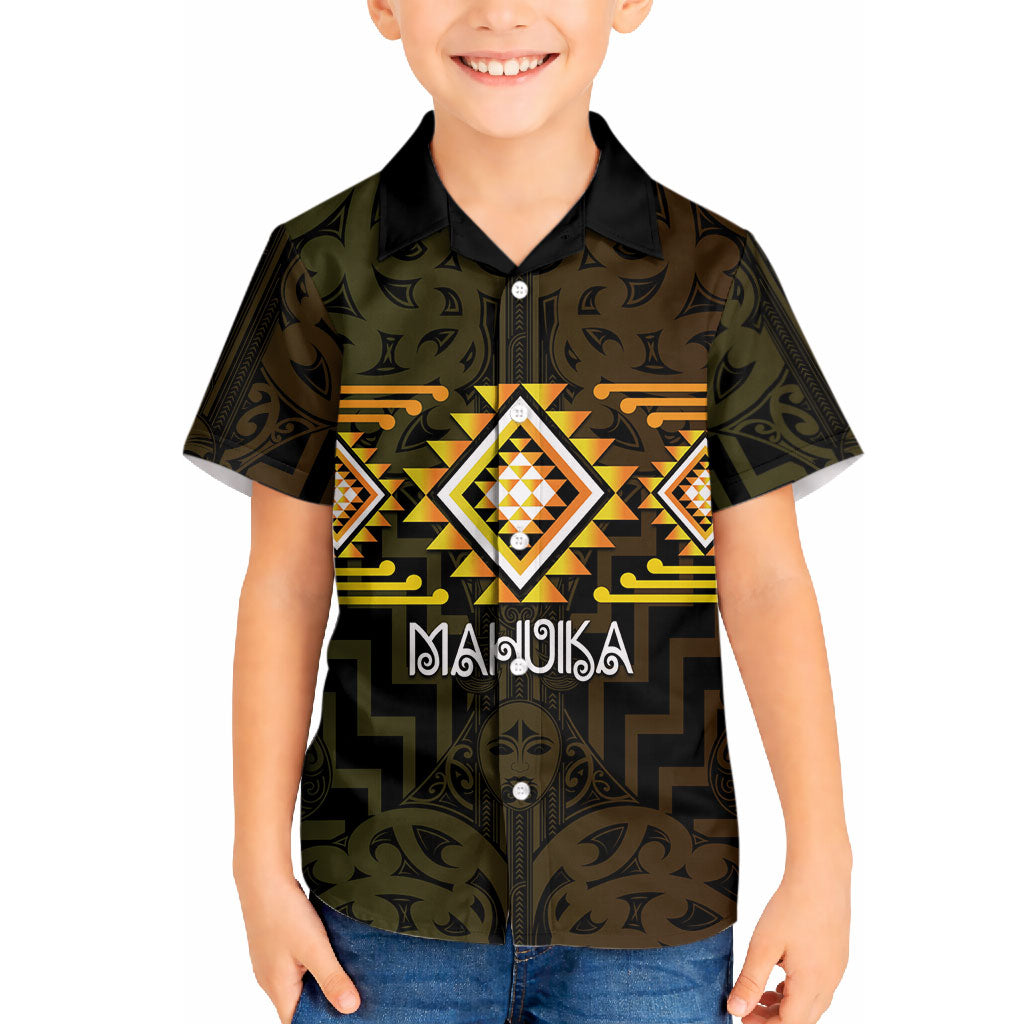 Aotearoa Atua Mahuika Personalised Hawaiian Shirt Maori Goddess Of Fire Taniko Motifs