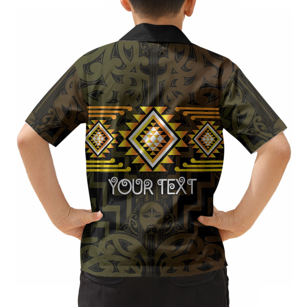 Aotearoa Atua Mahuika Personalised Hawaiian Shirt Maori Goddess Of Fire Taniko Motifs