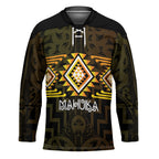Aotearoa Atua Mahuika Personalised Hockey Jersey Maori Goddess Of Fire Taniko Motifs