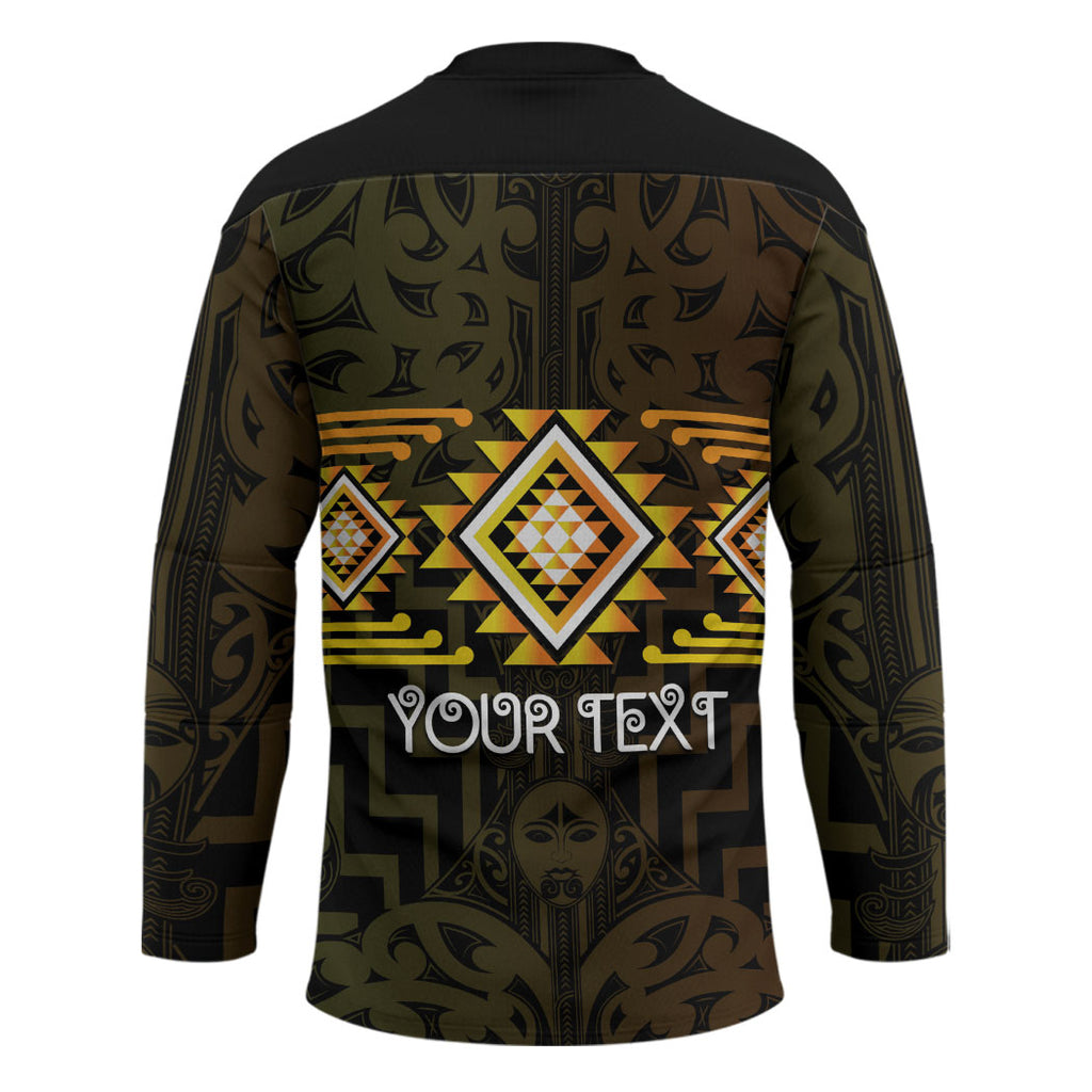 Aotearoa Atua Mahuika Personalised Hockey Jersey Maori Goddess Of Fire Taniko Motifs