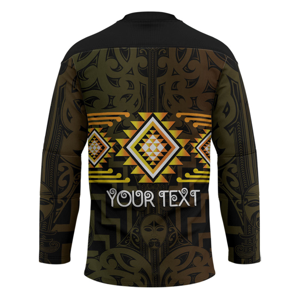 Aotearoa Atua Mahuika Personalised Hockey Jersey Maori Goddess Of Fire Taniko Motifs