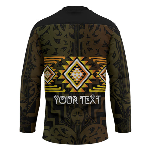 Aotearoa Atua Mahuika Personalised Hockey Jersey Maori Goddess Of Fire Taniko Motifs