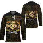 Aotearoa Atua Mahuika Personalised Hockey Jersey Maori Goddess Of Fire Taniko Motifs