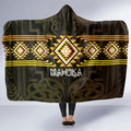 Aotearoa Atua Mahuika Hooded Blanket Maori Goddess Of Fire Taniko Motifs