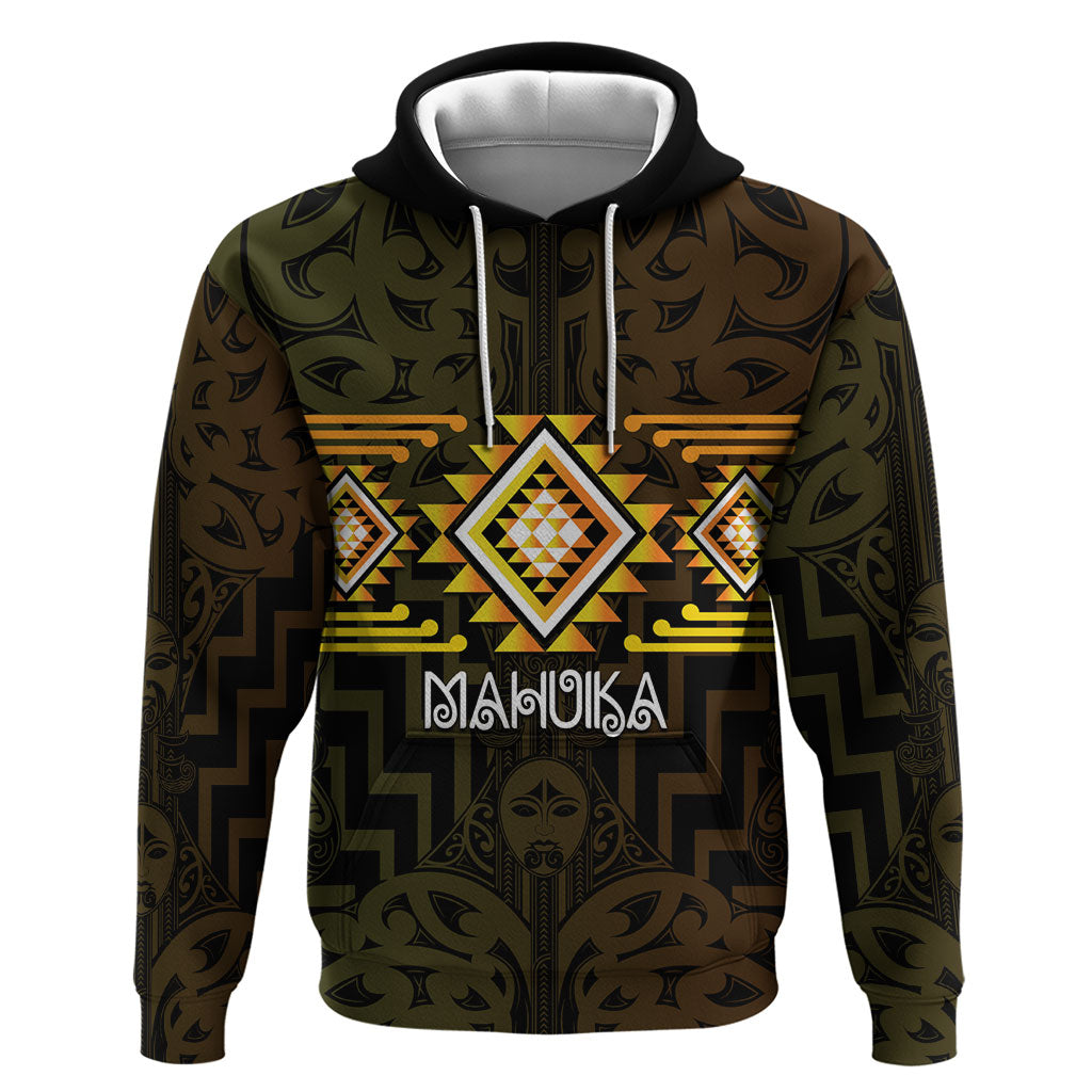 Aotearoa Atua Mahuika Personalised Hoodie Maori Goddess Of Fire Taniko Motifs