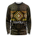 Aotearoa Atua Mahuika Personalised Long Sleeve Shirt Maori Goddess Of Fire Taniko Motifs