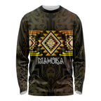 Aotearoa Atua Mahuika Personalised Long Sleeve Shirt Maori Goddess Of Fire Taniko Motifs