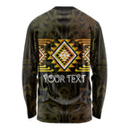 Aotearoa Atua Mahuika Personalised Long Sleeve Shirt Maori Goddess Of Fire Taniko Motifs