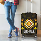 Aotearoa Atua Mahuika Luggage Cover Maori Goddess Of Fire Taniko Motifs