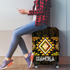 Aotearoa Atua Mahuika Luggage Cover Maori Goddess Of Fire Taniko Motifs
