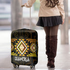 Aotearoa Atua Mahuika Luggage Cover Maori Goddess Of Fire Taniko Motifs