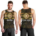 Aotearoa Atua Mahuika Personalised Men Tank Top Maori Goddess Of Fire Taniko Motifs