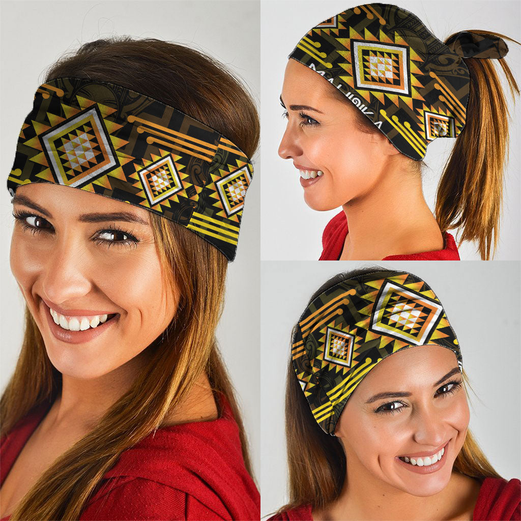 Aotearoa Atua Mahuika Neck Gaiter Maori Goddess Of Fire Taniko Motifs