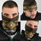 Aotearoa Atua Mahuika Neck Gaiter Maori Goddess Of Fire Taniko Motifs