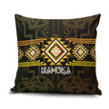Aotearoa Atua Mahuika Pillow Cover Maori Goddess Of Fire Taniko Motifs