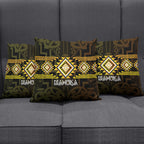 Aotearoa Atua Mahuika Pillow Cover Maori Goddess Of Fire Taniko Motifs