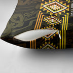 Aotearoa Atua Mahuika Pillow Cover Maori Goddess Of Fire Taniko Motifs