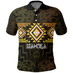 Aotearoa Atua Mahuika Personalised Polo Shirt Maori Goddess Of Fire Taniko Motifs