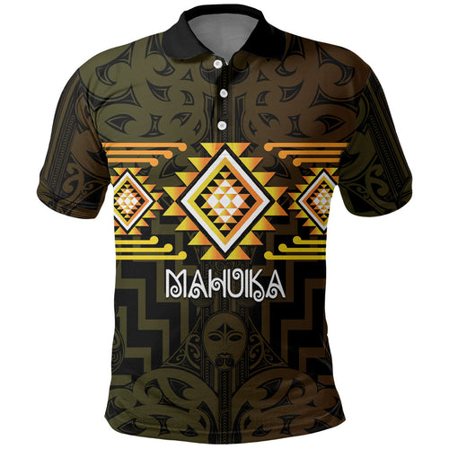 Aotearoa Atua Mahuika Personalised Polo Shirt Maori Goddess Of Fire Taniko Motifs