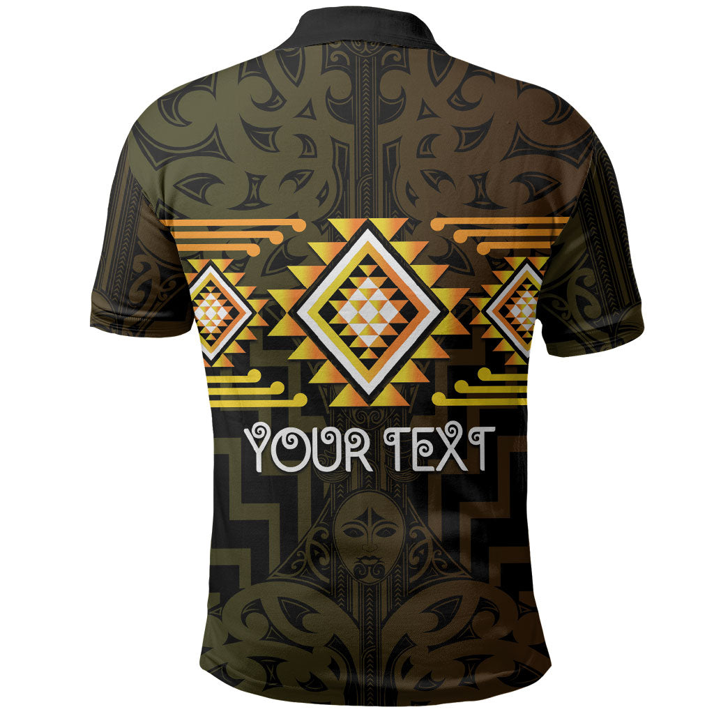 Aotearoa Atua Mahuika Personalised Polo Shirt Maori Goddess Of Fire Taniko Motifs