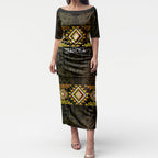 Aotearoa Atua Mahuika Personalised Puletasi Maori Goddess Of Fire Taniko Motifs