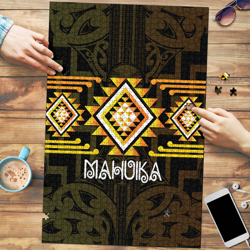 Aotearoa Atua Mahuika Puzzle Maori Goddess Of Fire Taniko Motifs