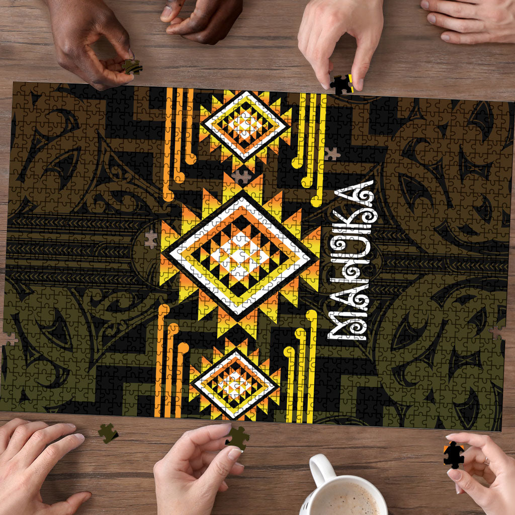 Aotearoa Atua Mahuika Puzzle Maori Goddess Of Fire Taniko Motifs