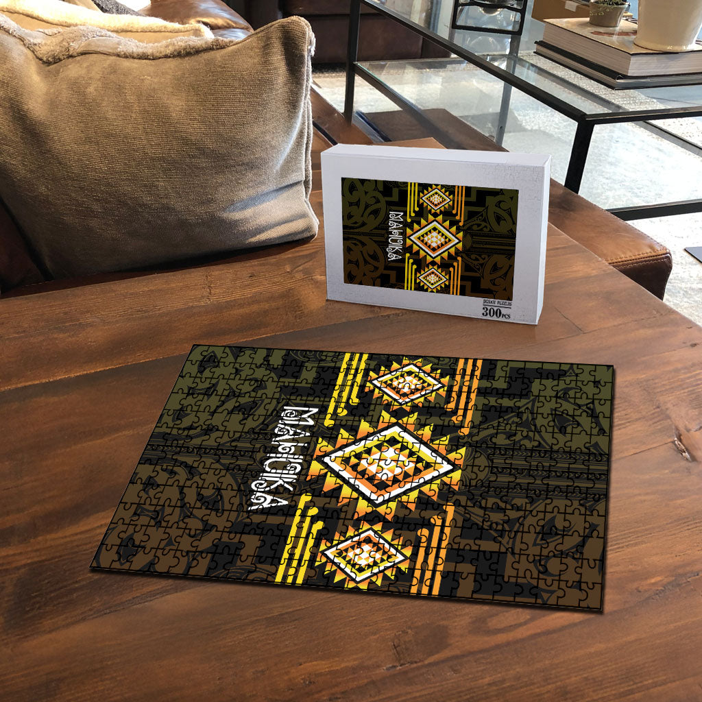 Aotearoa Atua Mahuika Puzzle Maori Goddess Of Fire Taniko Motifs