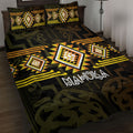 Aotearoa Atua Mahuika Quilt Bed Set Maori Goddess Of Fire Taniko Motifs