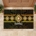 Aotearoa Atua Mahuika Rubber Doormat Maori Goddess Of Fire Taniko Motifs