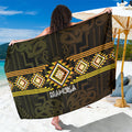 Aotearoa Atua Mahuika Sarong Maori Goddess Of Fire Taniko Motifs