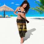 Aotearoa Atua Mahuika Sarong Maori Goddess Of Fire Taniko Motifs