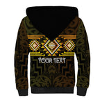 Aotearoa Atua Mahuika Personalised Sherpa Hoodie Maori Goddess Of Fire Taniko Motifs