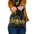 Aotearoa Atua Mahuika Shoulder Handbag Maori Goddess Of Fire Taniko Motifs