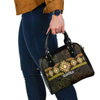 Aotearoa Atua Mahuika Shoulder Handbag Maori Goddess Of Fire Taniko Motifs