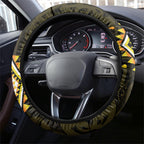Aotearoa Atua Mahuika Steering Wheel Cover Maori Goddess Of Fire Taniko Motifs