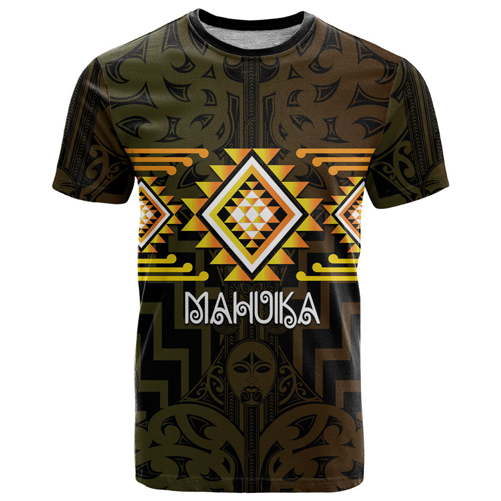Aotearoa Atua Mahuika Personalised T Shirt Maori Goddess Of Fire Taniko Motifs