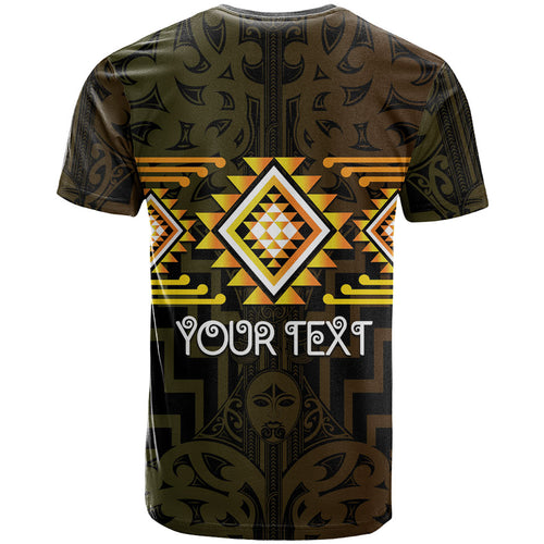 Aotearoa Atua Mahuika Personalised T Shirt Maori Goddess Of Fire Taniko Motifs