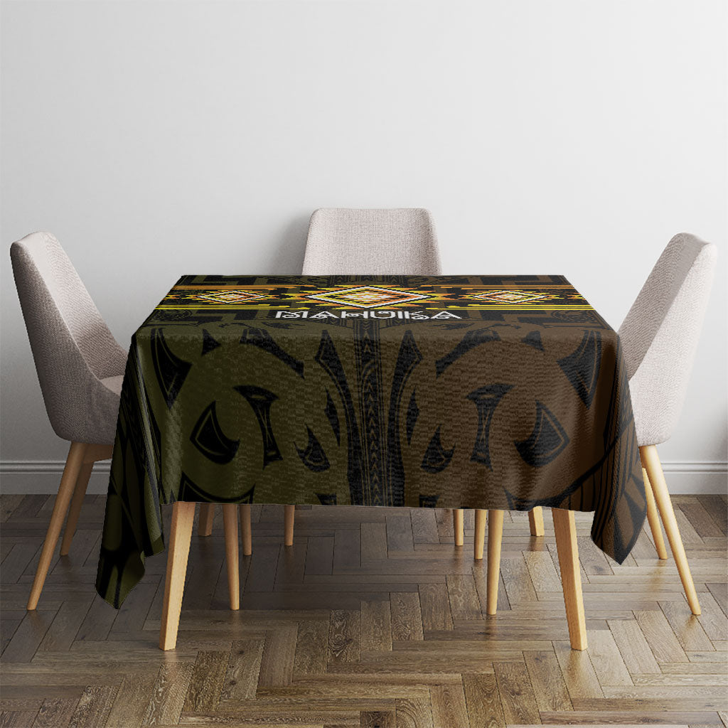 Aotearoa Atua Mahuika Tablecloth Maori Goddess Of Fire Taniko Motifs