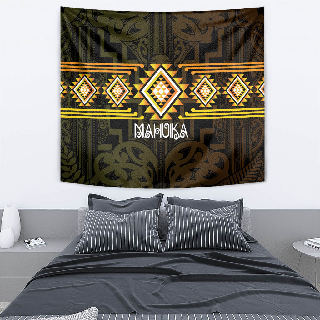 Aotearoa Atua Mahuika Tapestry Maori Goddess Of Fire Taniko Motifs