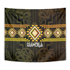 Aotearoa Atua Mahuika Tapestry Maori Goddess Of Fire Taniko Motifs
