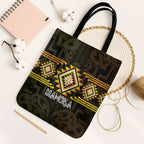 Aotearoa Atua Mahuika Tote Bag Maori Goddess Of Fire Taniko Motifs