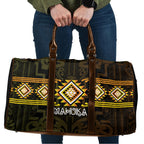 Aotearoa Atua Mahuika Travel Bag Maori Goddess Of Fire Taniko Motifs