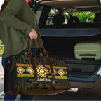 Aotearoa Atua Mahuika Travel Bag Maori Goddess Of Fire Taniko Motifs