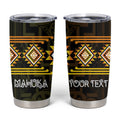 Aotearoa Atua Mahuika Personalised Tumbler Cup Maori Goddess Of Fire Taniko Motifs