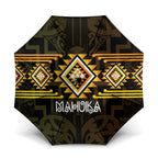 Aotearoa Atua Mahuika Umbrella Maori Goddess Of Fire Taniko Motifs