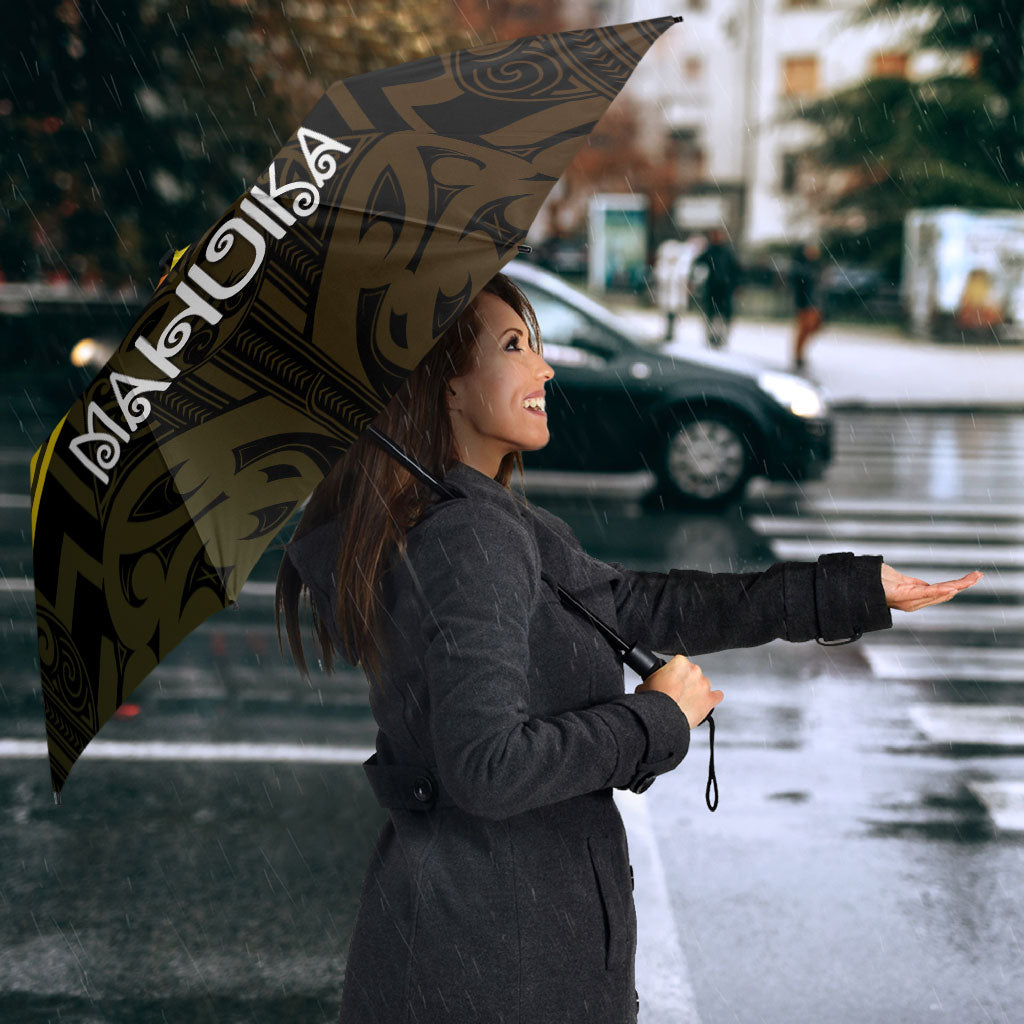 Aotearoa Atua Mahuika Umbrella Maori Goddess Of Fire Taniko Motifs